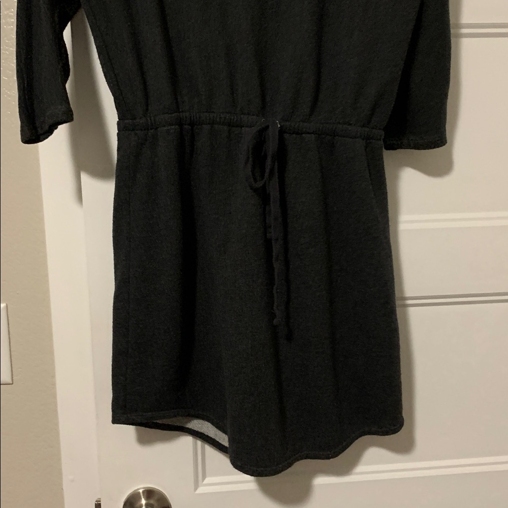 Old navy charcoal sweater faux wrap dress - Picture 3 of 7